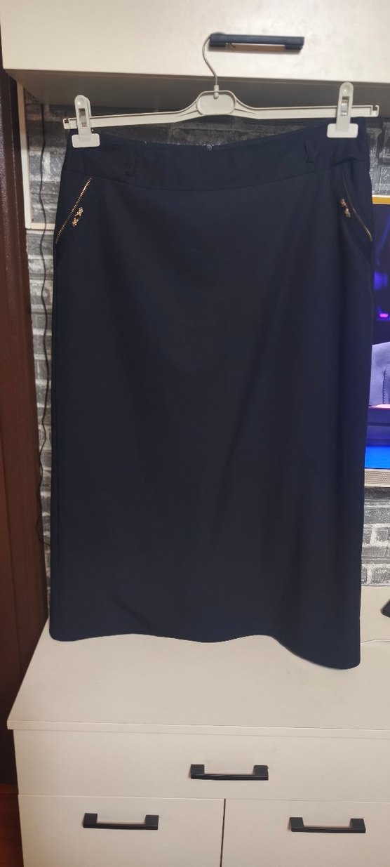 Füme Uzun Kadın Etek 48 BEDEN - Görsel 4