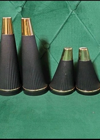Parlak Siyah Gold Renkli Dekoratif Ev Aksesuarı - Görsel 4