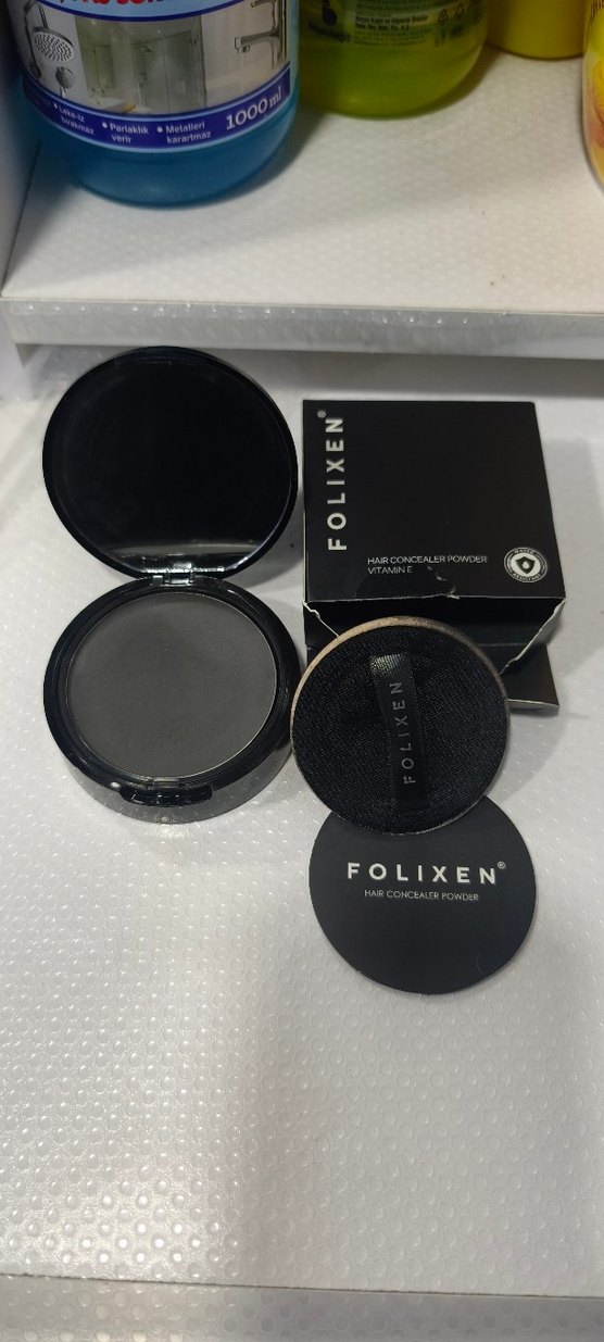 Folixen Siyah Saç Kapatıcı Pudra - Görsel 3
