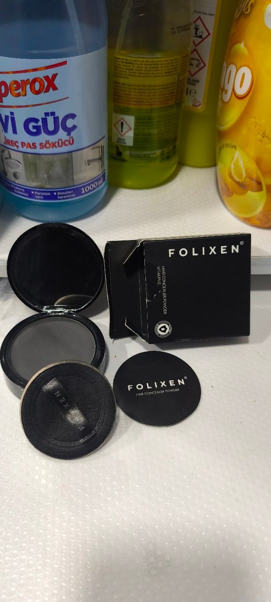 Folixen Siyah Saç Kapatıcı Pudra - Görsel 2