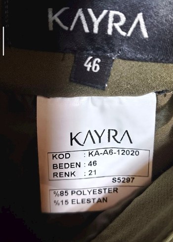 Drapeli Haki Uzun Kadın Etek - Görsel 2