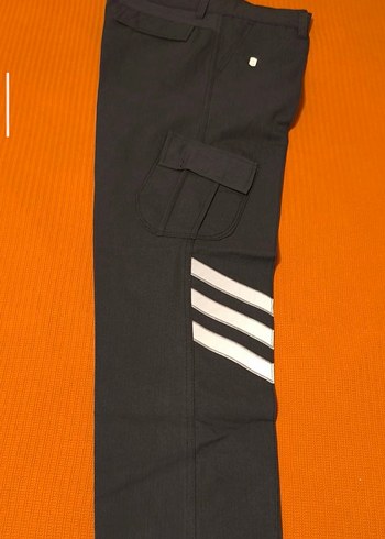 Özel Güvenlik Siyah Çizgili Erkek Kemerli Pantolon - Görsel 4