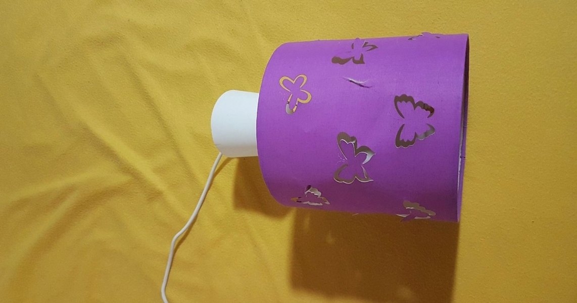 Mor Kelebek Desenli Sarkıt Avize - Görsel 4