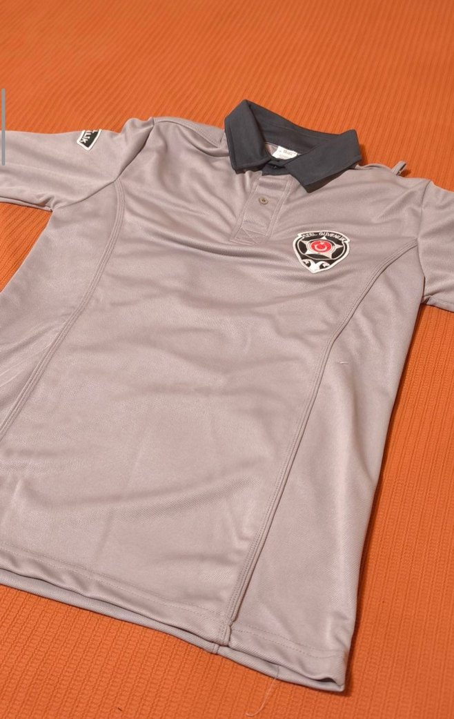 ÖZEL GÜVENLİK Gri Erkek Polo Tişört Düğmeli Yaka - Görsel 3