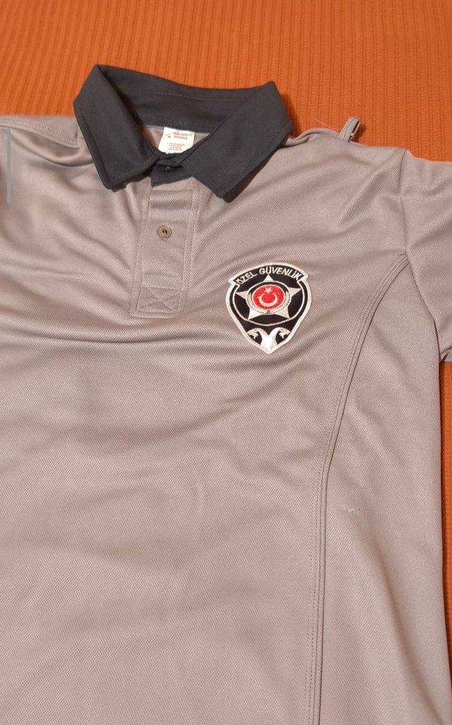 ÖZEL GÜVENLİK Gri Erkek Polo Tişört Düğmeli Yaka - Görsel 5