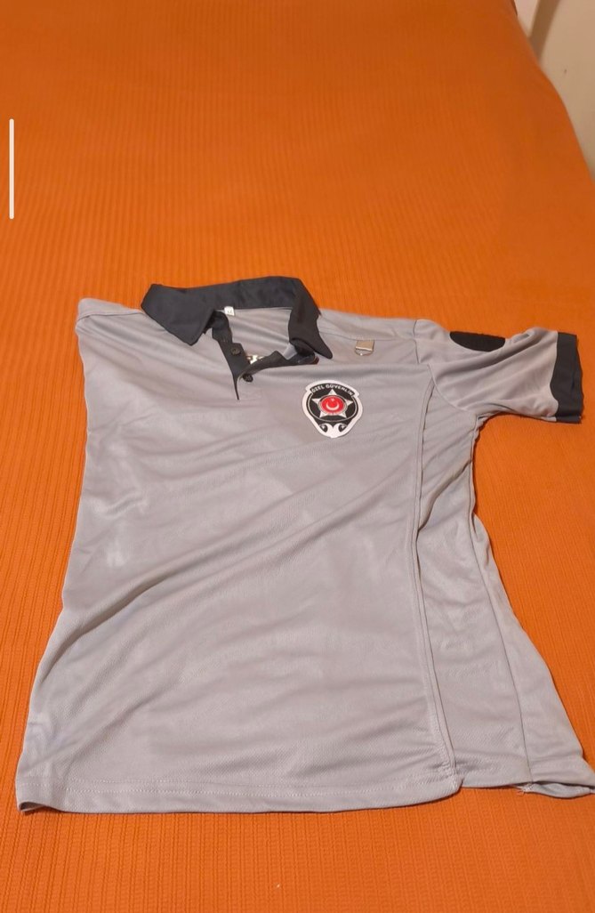 ÖZEL GÜVENLİK Erkek Gri Kısa Kollu Polo Tişört - Görsel 4