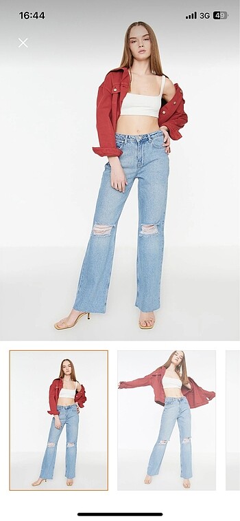 Wide leg jeans