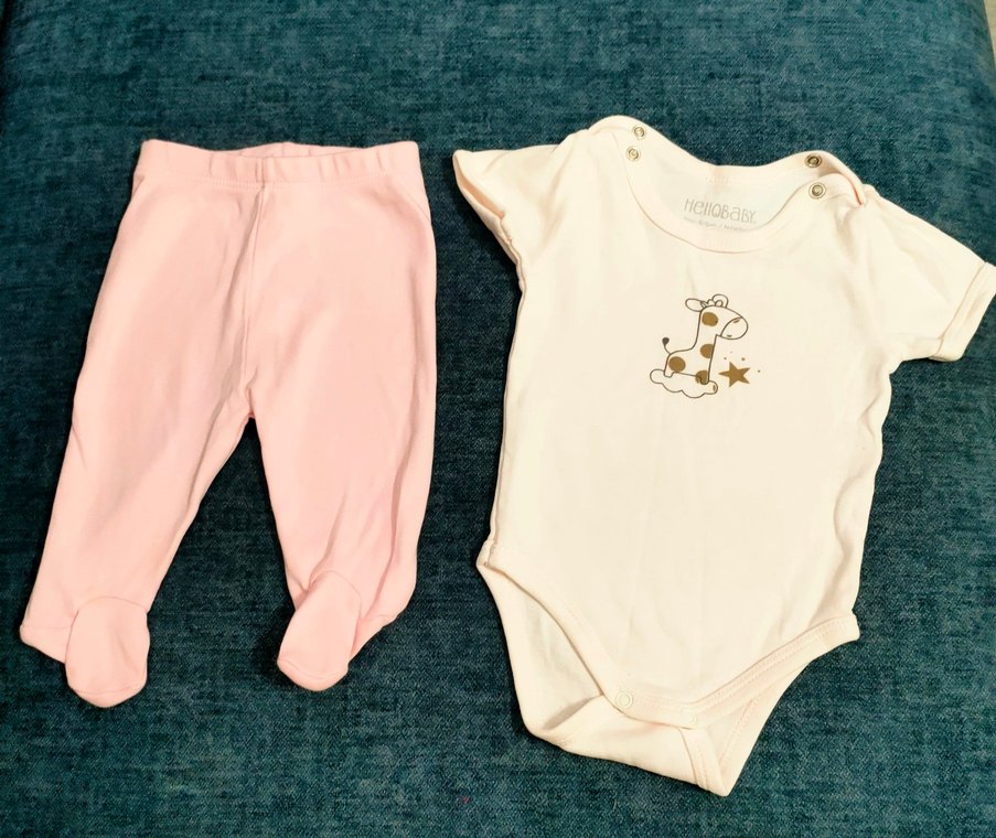 3 Adet Bebek Kız takımı 0-3 ay - Görsel 4