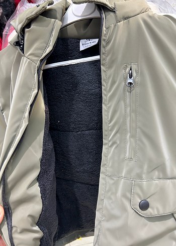 Kahverengi Parlak Erkek Çocuk Kaban - Görsel 3