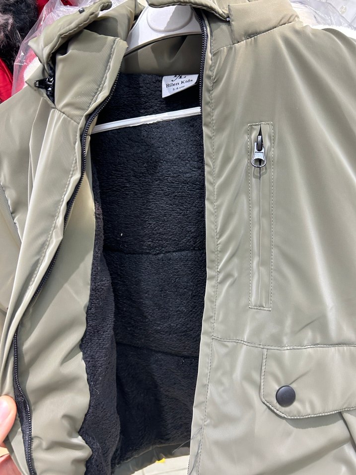 Kahverengi Parlak Erkek Çocuk Kaban - Görsel 3