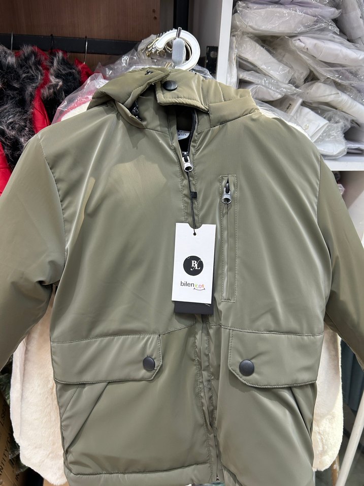 Kahverengi Parlak Erkek Çocuk Kaban - Görsel 2