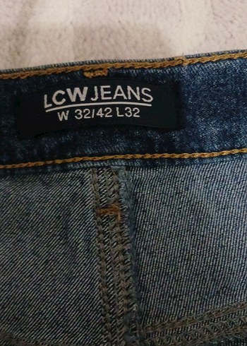 Kadın Mavi Bol Kesim Midi Denim Jean - Görsel 3