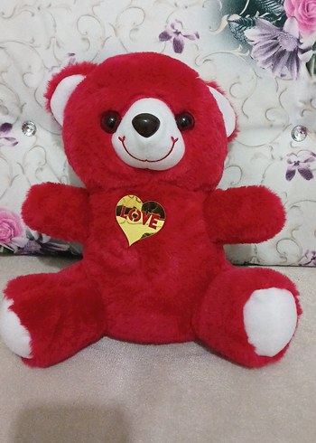 Kırmızı Peluş Ayı ve Aşk Temalı Hediye Seti - Görsel 2