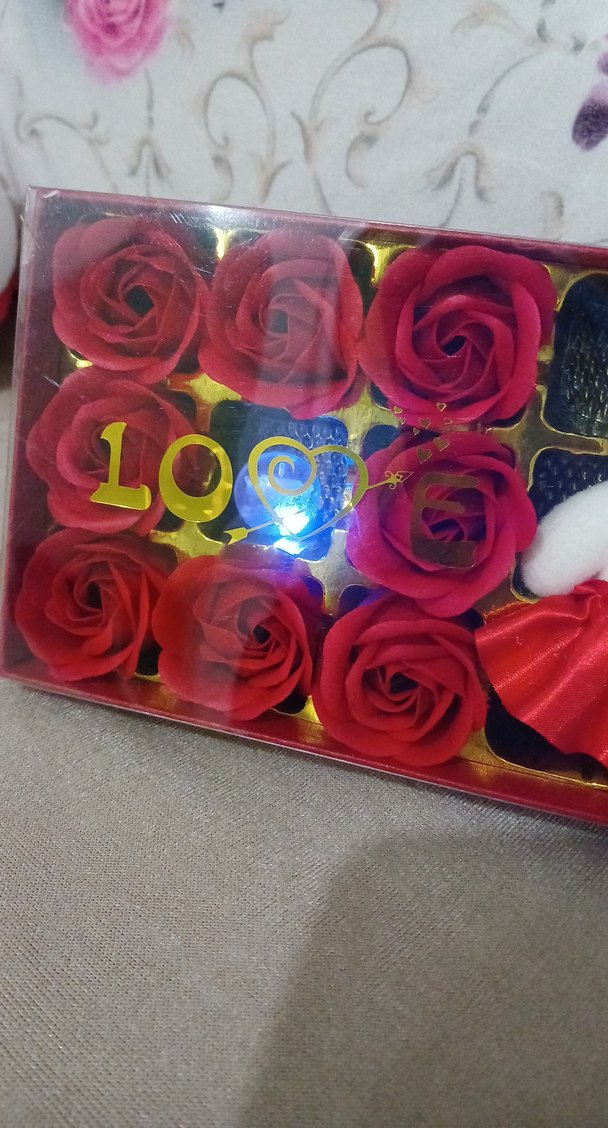 Kırmızı Peluş Ayı ve Aşk Temalı Hediye Seti - Görsel 5