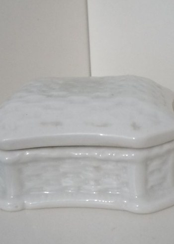 3'lü Porselen Kalemlik,Melek Figürlü mumluk ve porselen takı kut - Görsel 7