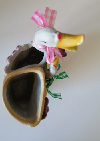 3'lü Porselen Kalemlik,Melek Figürlü mumluk ve porselen takı kut - Görsel 4