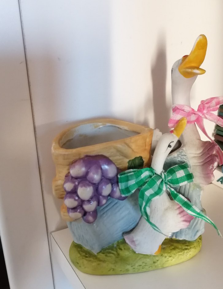 3'lü Porselen Kalemlik,Melek Figürlü mumluk ve porselen takı kut - Görsel 2