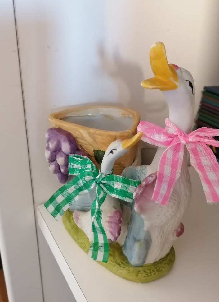 3'lü Porselen Kalemlik,Melek Figürlü mumluk ve porselen takı kut - Görsel 3