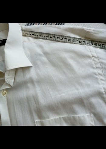 Beyaz Uzun Kollu Erkek Gömlek - Görsel 6