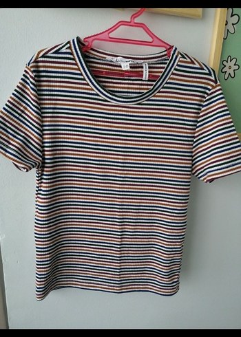 2'li Kısa kollu fitilli tişört - Görsel 5