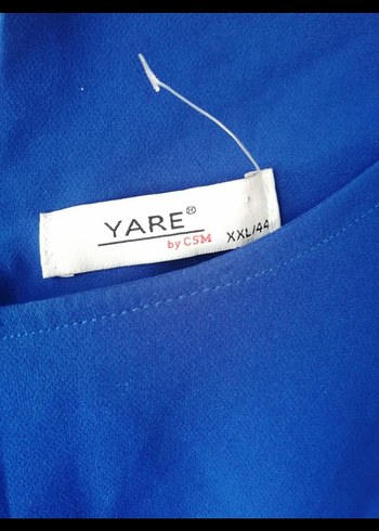 Lacivert balon kol Midi Kadın Elbise - Görsel 4