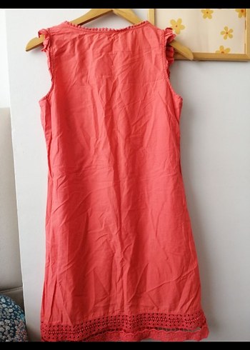 Dantel Detaylı Kolsuz Midi Elbise - Görsel 2