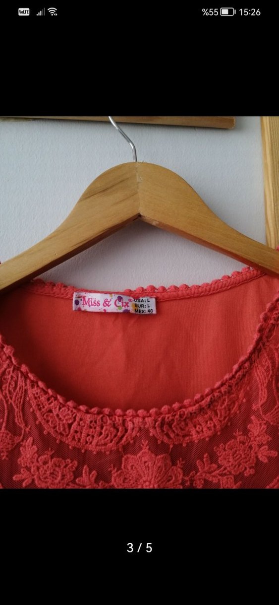 Dantel Detaylı Kolsuz Midi Elbise - Görsel 3