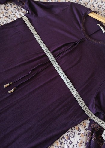 Mor Uzun Kollu Body Tunik - Görsel 3