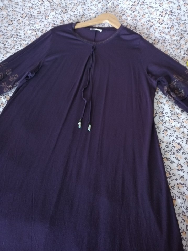 Mor Uzun Kollu Body Tunik - Görsel 2