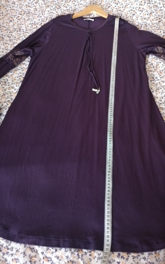 Mor Uzun Kollu Body Tunik - Görsel 4