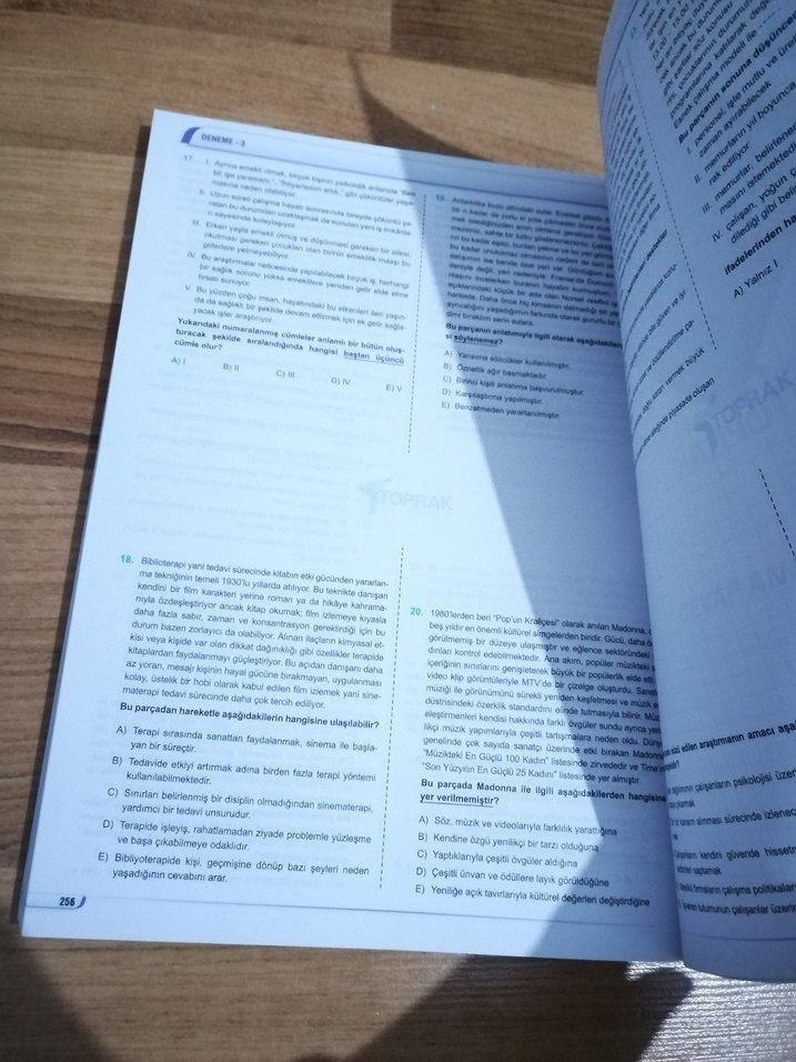 Toprak Paragraf Soru Bankası - Görsel 4