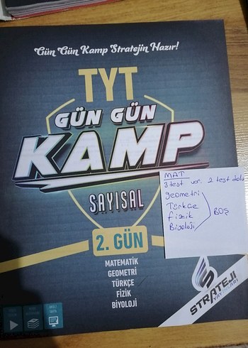 TYT Sayısal Gün Gün Kamp Seti - Görsel 5