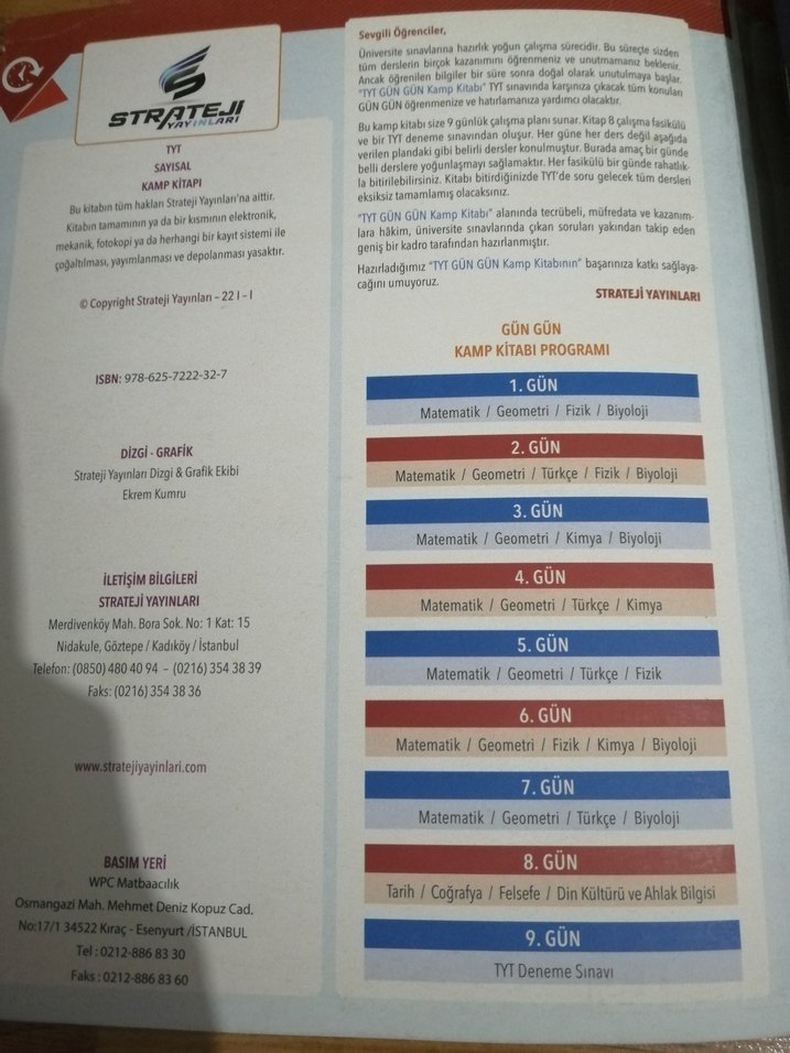 TYT Sayısal Gün Gün Kamp Seti - Görsel 2