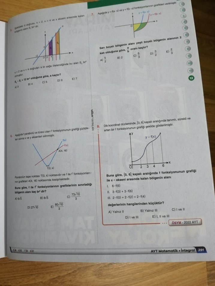 Miray Ayt Matematik Soru Bankası - Görsel 5