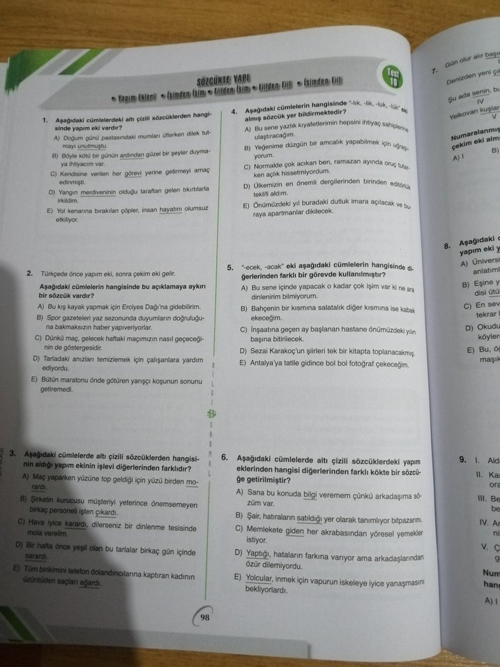 Bilgi sarmal dil bilgisi soru bankası - Görsel 4