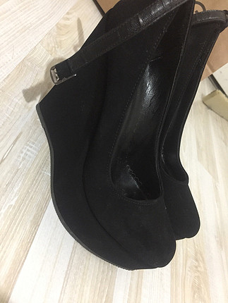 36 Beden siyah Renk Dolgu topuk ayakkabı