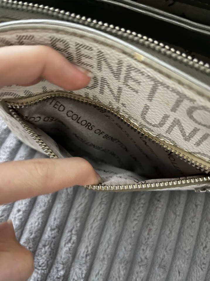 United Colors of Benetton Beyaz Çapraz Çanta - Görsel 3