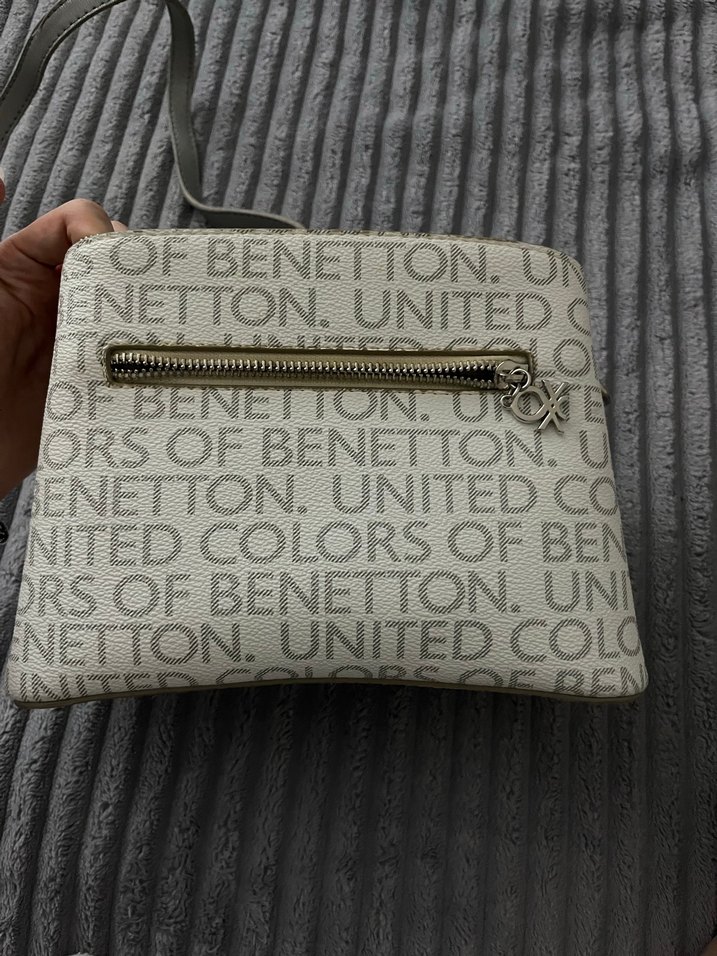 United Colors of Benetton Beyaz Çapraz Çanta - Görsel 2