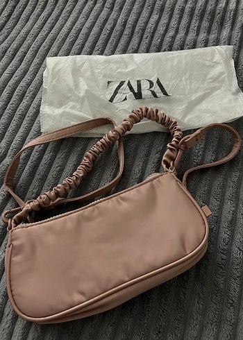 Zara toz pembe Renkli Fermuarlı Kadın Çanta - Görsel 7