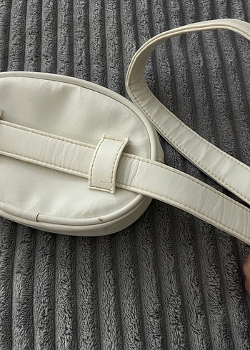 Beyaz Kemerli Kadın bel Çanta - Görsel 5