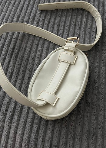 Beyaz Kemerli Kadın bel Çanta - Görsel 3