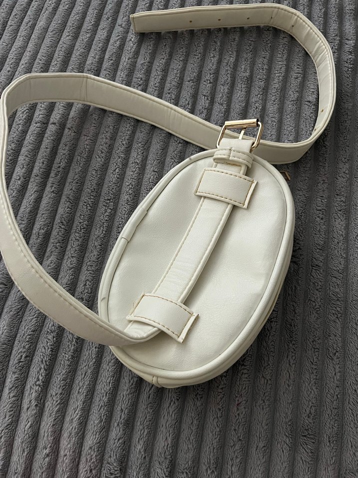 Beyaz Kemerli Kadın bel Çanta - Görsel 3