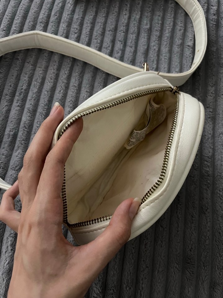 Beyaz Kemerli Kadın bel Çanta - Görsel 2