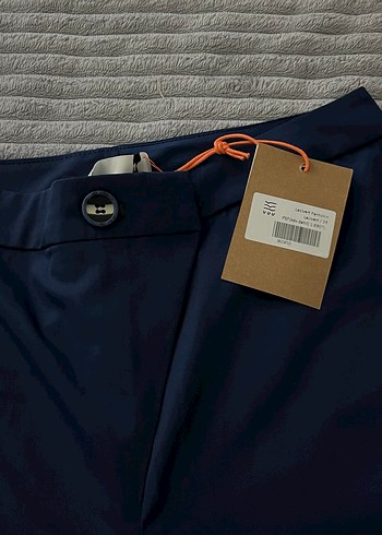 Vuu marka Kadın Lacivert Normal Boy Kumaş Pantolon - Görsel 3