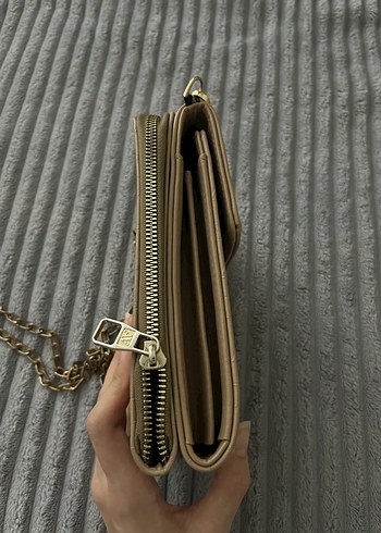 Armine Bej Zincir Detaylı Deri Kadın Çapraz Çanta - Görsel 5