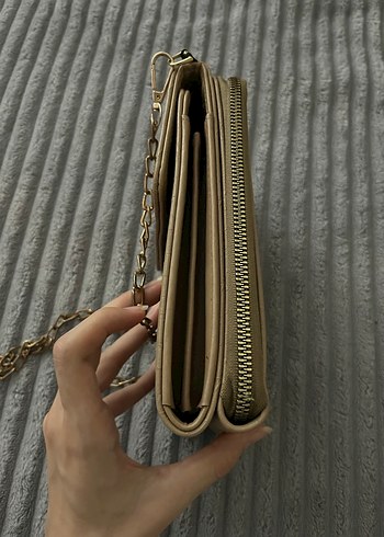 Armine Bej Zincir Detaylı Deri Kadın Çapraz Çanta - Görsel 3