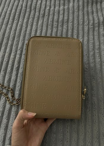 Armine Bej Zincir Detaylı Deri Kadın Çapraz Çanta - Görsel 4