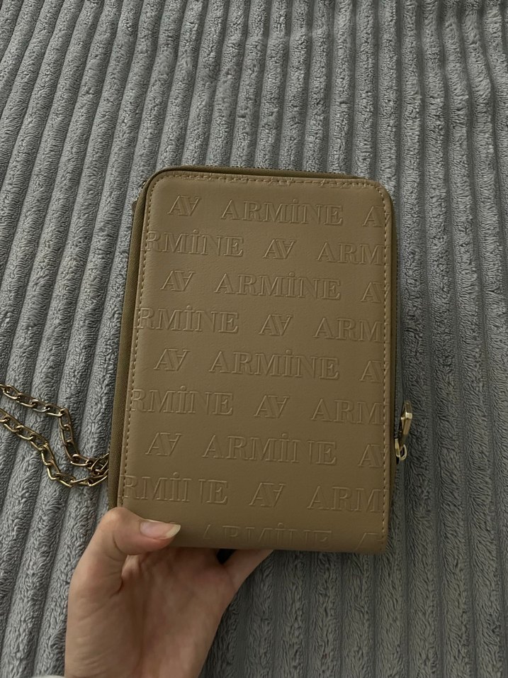 Armine Bej Zincir Detaylı Deri Kadın Çapraz Çanta - Görsel 4