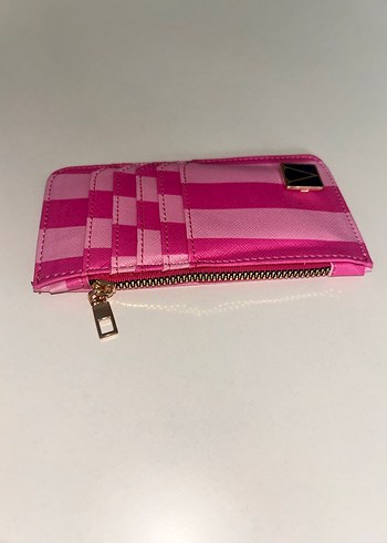Vıctoria Secret Parlak Pembe Çizgili Kadın Cüzdanı - Görsel 2