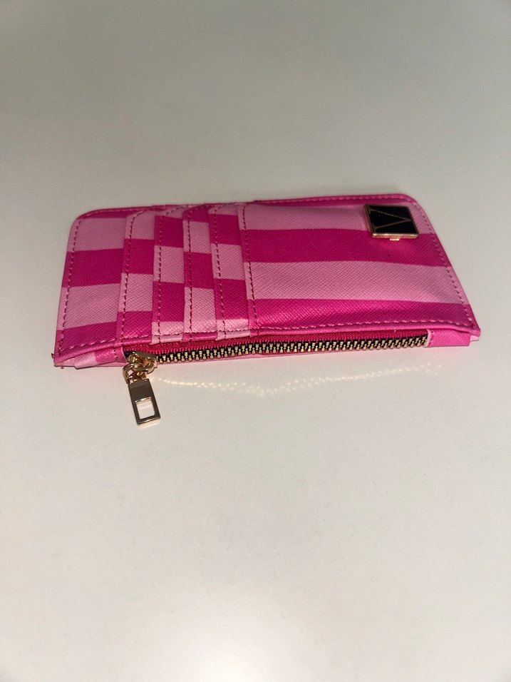 Vıctoria Secret Parlak Pembe Çizgili Kadın Cüzdanı - Görsel 2